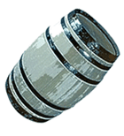 winter beach with seaweed and blue sea and sky